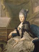 Johann Ernst Heinsius Anna Amalia,Duchess of Saxe-Weimar Germany oil painting artist
